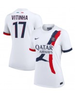 Paris Saint-Germain Vitinha #17 Bortedrakt Dame 2024-25 Korte ermer